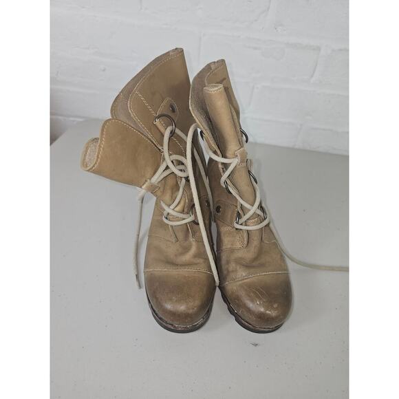 Sorel Women's Joan of Arctic Wedge Mid Boots Waterproof Leather Tan Size 6.5 - Picture 2 of 7